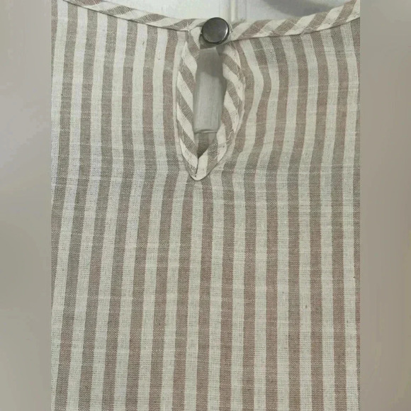 Tavin women’s Maxi striped dress flare sleeves , tiered Sz 6 - Picture 5 of 12